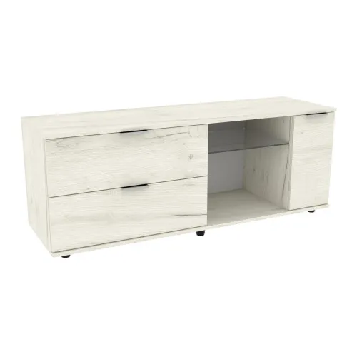 Тумба TV Ketrin К-9, Дуб Крафт Білий, 1400/425/530