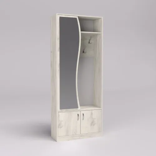 Прихожая ГКШ-3, Дуб Крафт Белый, 840/350/2100