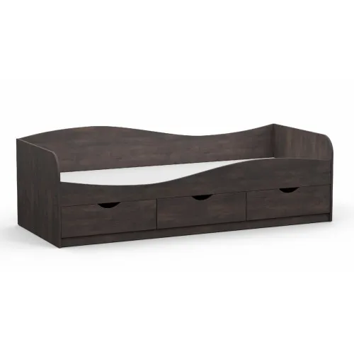 Кровать односпальная L-9, Дуб Конкордия, 2030х834х656