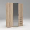 Шкаф Кристалл 2, Дуб Сонома, 1500х520х2100