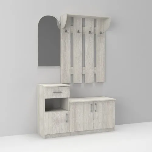 Прихожая Алиса, Дуб Шамони Светлый, 1200/400/1880