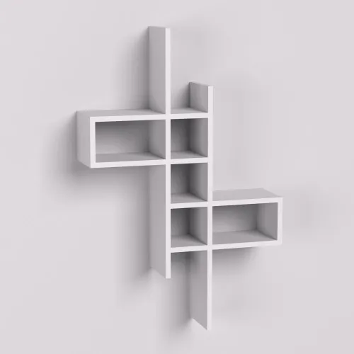 Полка навесная П-2, Белый, 630/180/960