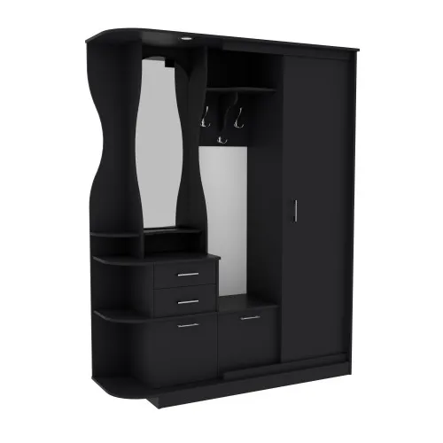 Прихожая Люкс-купе LUX, Антрацит, 1600/400/2100