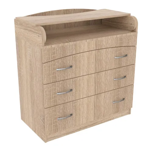 Комод пеленальный №2, Дуб Сонома, 864/465/916