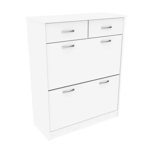 Тумба для обуви №2, Белый, 800/350/1010