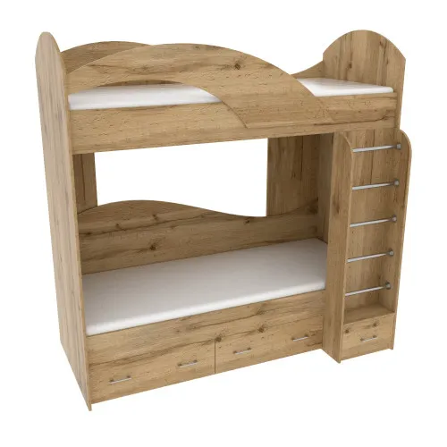 Ліжко двоповерхове, Дуб Аппалачі, 2040х1000х2000
