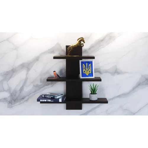 Полка навесная П-1, Венге Магия, 500/140/500