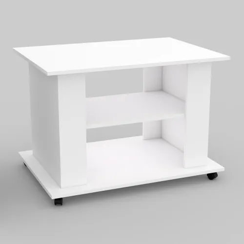 Стіл журнальний Квант №3, Білий, 850/600/600