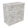 Комод Диана №1, Бетон, 800/440/800