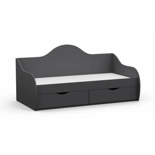 Кровать односпальная L-4, Антрацит, 1932х1000х954