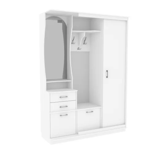 Прихожая Трио-купе TRIO, Белый, 1508/400/2100