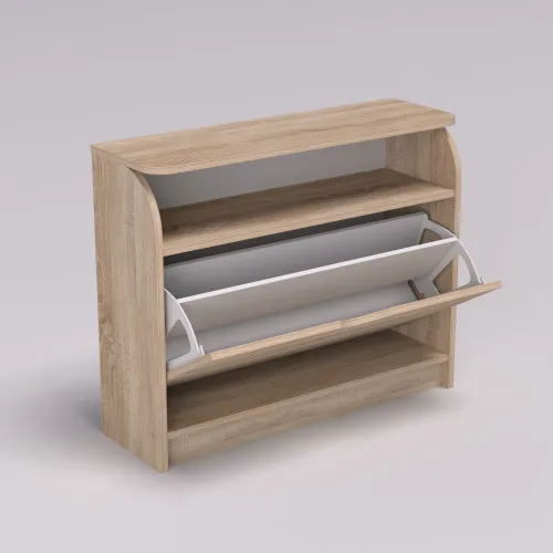 Тумба для обуви №3, Дуб Сонома, 800/250/650