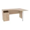 Стол угловой с ящиками ОСК-4, Дуб Сонома, 1500/1100/760