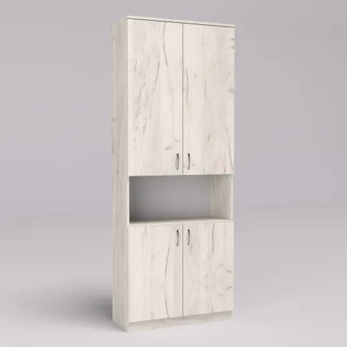 Шкаф ОШК-2, Дуб Крафт Белый, 800/340/2100