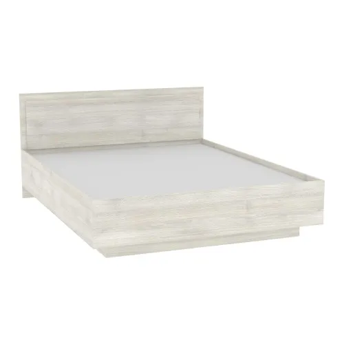 Кровать Кристалл №2 двуспальная, Дуб Шамони Светлый, 2035х1632х850