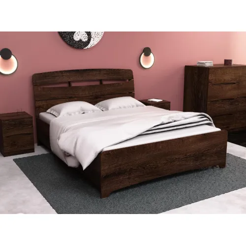 Кровать Дельта двуспальная, Дуб Конкордия, 2132х1450х1070