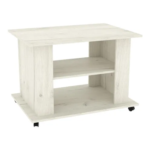 Стіл журнальний Квант №3, Дуб Крафт Білий, 850/600/600