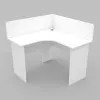 Стол угловой ОСК-3, Белый, 1100/1100/1060