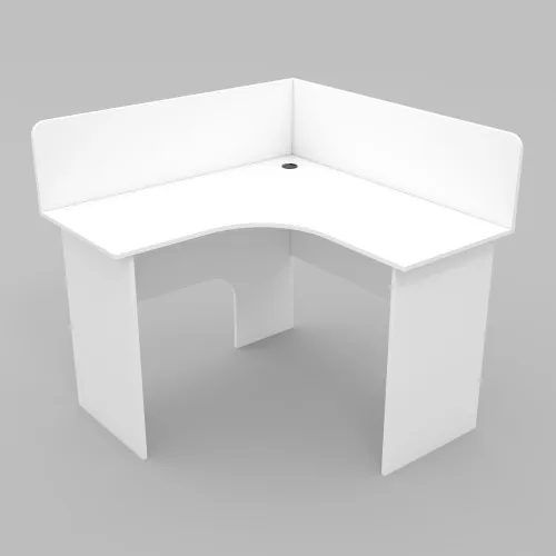 Стол угловой ОСК-3, Белый, 1100/1100/1060