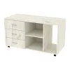 Тумба офисная ТМО-3, Дуб Крафт Белый, 1100/480/620