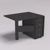 Стіл-тумба №5 Комбі, Антрацит, 380х800х750