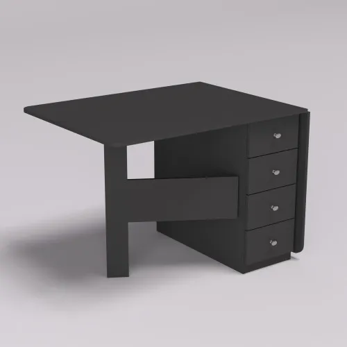 Стіл-тумба №5 Комбі, Антрацит, 380х800х750