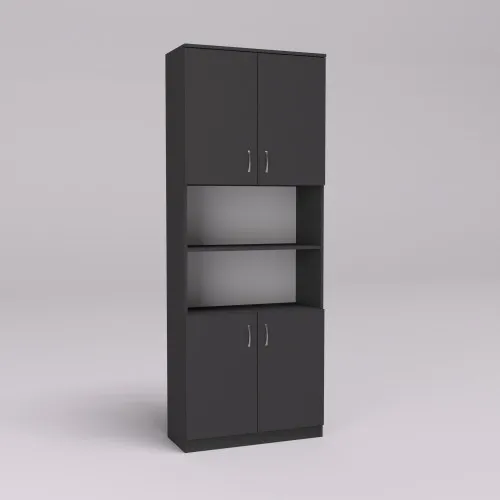 Шкаф офисный ОШ-3, Антрацит, 800/340/2100