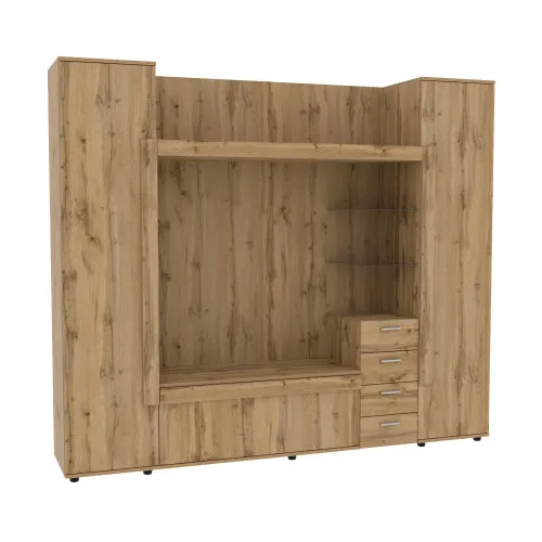 Стенка в гостиную под ТВ Exo-1, Дуб Аппалачи, 2160х420х1850