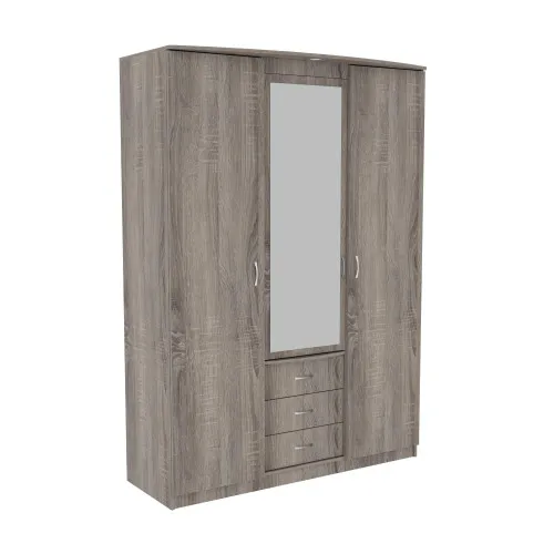 Шкаф Диана, Дуб Сонома Трюфель, 1500х650х2100