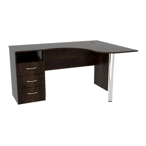 Стол угловой с ящиками ОСК-4, Дуб Конкордия, 1500/1100/760