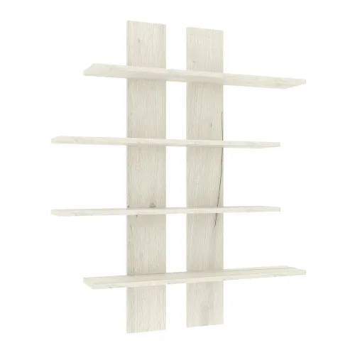 Полка навесная ПН-6, Дуб Крафт Белый, 910/160/1100