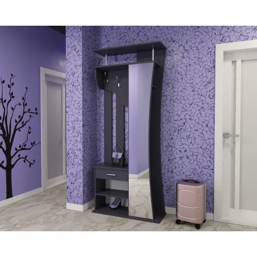 Прихожая Соло-8, Антрацит, 900/330/2100