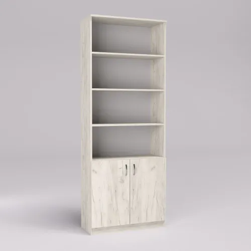 Тумба офисная ОС-2, Дуб Крафт Белый, 800/340/2100