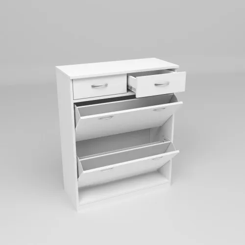 Тумба для обуви №2, Белый, 800/350/1010
