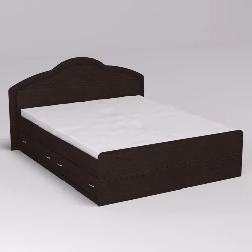 Кровать Диана двуспальная с 2-мя ящиками, Венге Магия, 2048х1610х1030