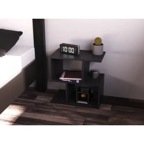 Тумба прикроватная S-1, Антрацит, 500/300/500