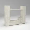 Стенка в гостиную под ТВ Эхо-2, Дуб Крафт Белый, 2160х420х1850