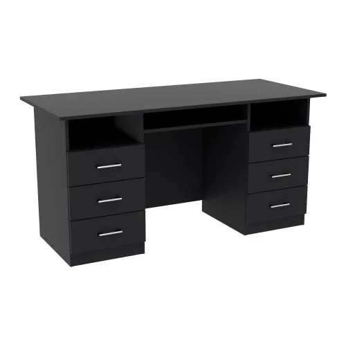 Стол офисный ОСП-4, Антрацит, 1500/600/760