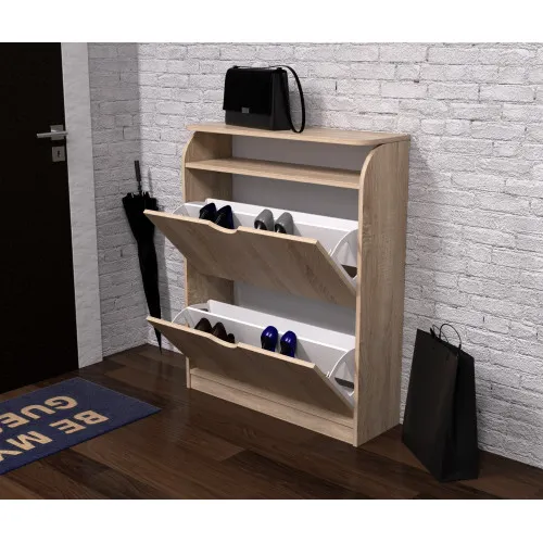 Тумба для обуви №1, Дуб Сонома, 800/250