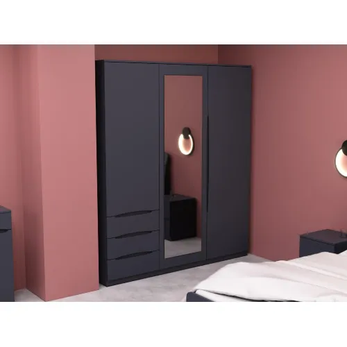 Шкаф Дельта 2, Антрацит, 1800х550х2100