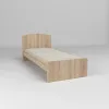 Кровать односпальная L-1, Дуб Сонома, 1930х900х800