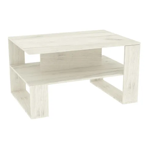 Стіл журнальний Квант №5, Дуб Крафт Білий, 1000/700/550