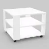 Стіл журнальний Квант №4, Білий, 600/600/450