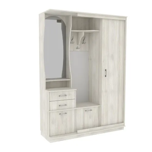 Прихожая Трио-купе TRIO, Дуб Шамони Светлый, 1508/400/2100