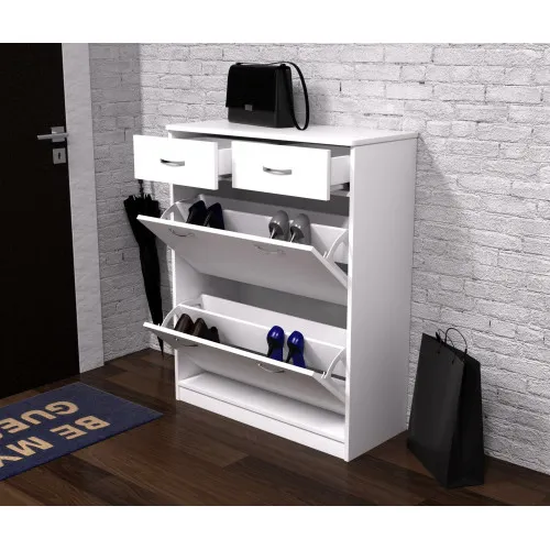 Тумба для обуви №2, Белый, 800/350/1010