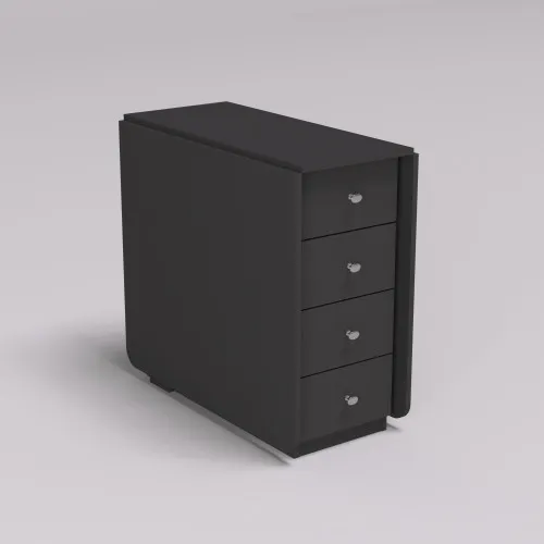 Стіл-тумба №5 Комбі, Антрацит, 380х800х750