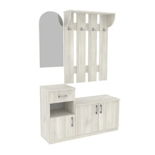 Прихожая Алиса, Дуб Шамони Светлый, 1000/400/1880