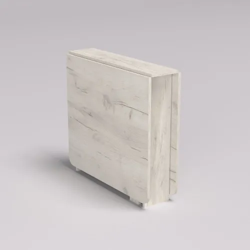 Стіл-тумба №4 вузька, Дуб Крафт Білий, 1580х800х750