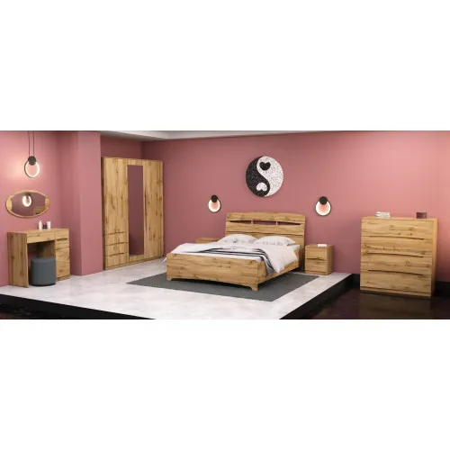 Кровать Дельта двуспальная, Дуб Аппалачи, 2132х1450х1070