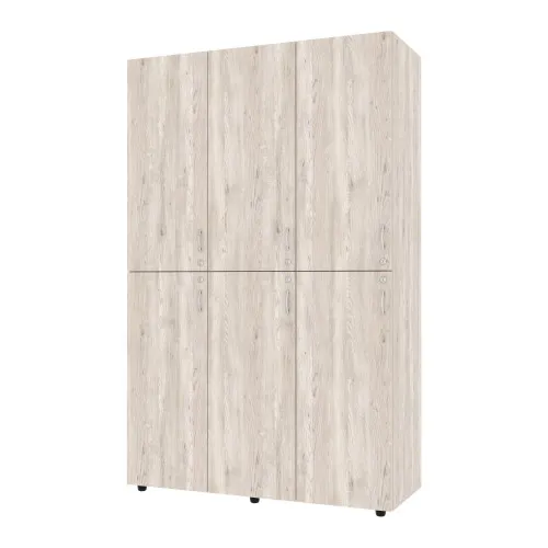 Шкаф секционный для раздевалки ШС-1, Самоа Дымчатый, 1200/468/1900